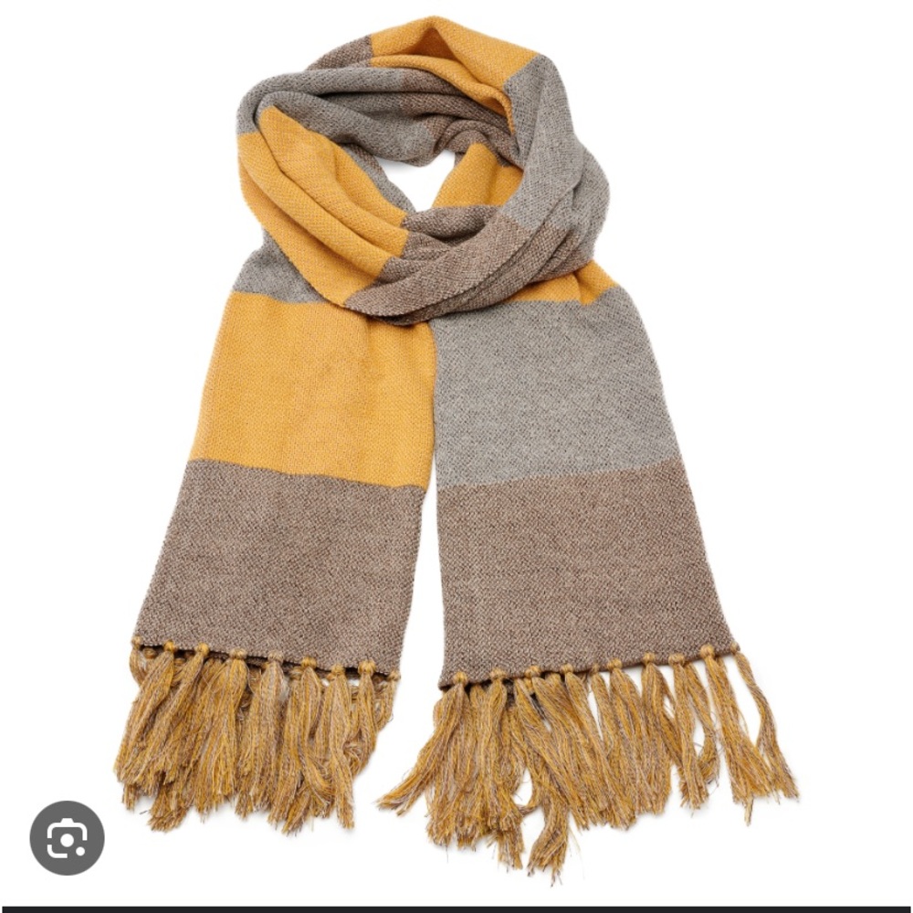 Yellow & White Scarf